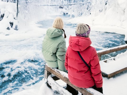 Fins Lapland winter mensen