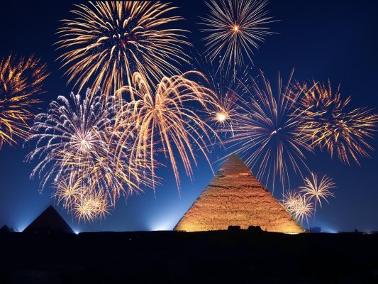 Egypte Vuurwerk