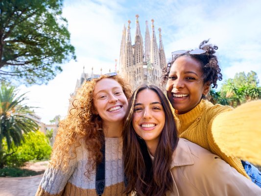 Barcelona city trip mensen